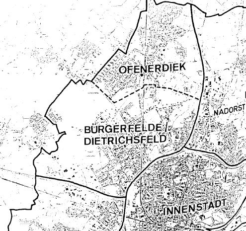 Ausschnitt aus dem Stadtteil Entwicklungsplan Ofenerdiek von 1979